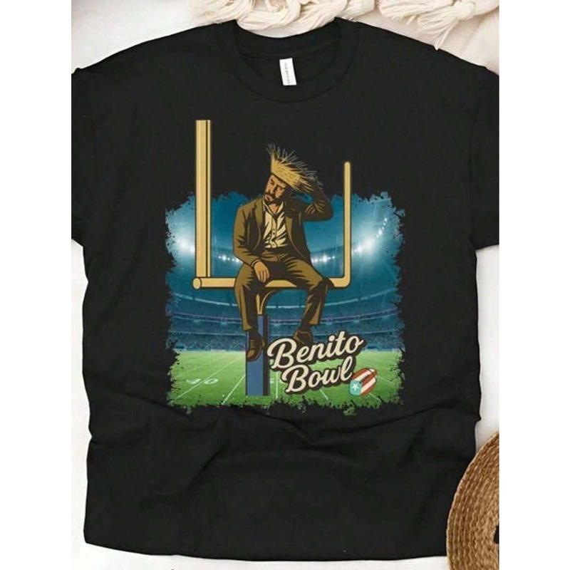 Benito Bowl Halftime Football Graphic Unisex T-Shirt