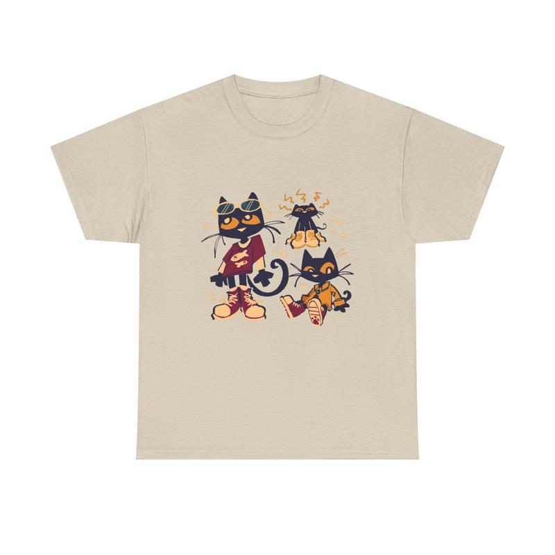 Pete the Cat Cartoon Funny Unisex T-Shirt