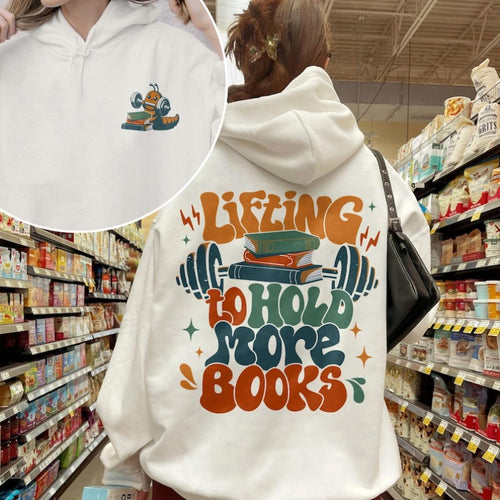 Bookish Pump Cover Motivational Gym Unisex Hoodie