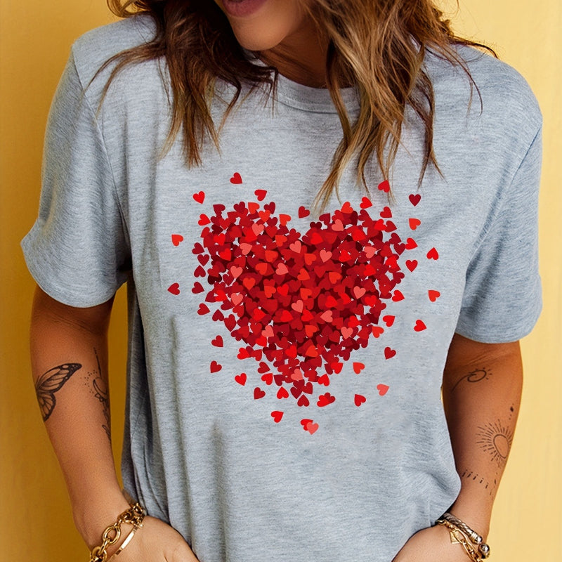 Heart Cluster Valentine's Day Tee
