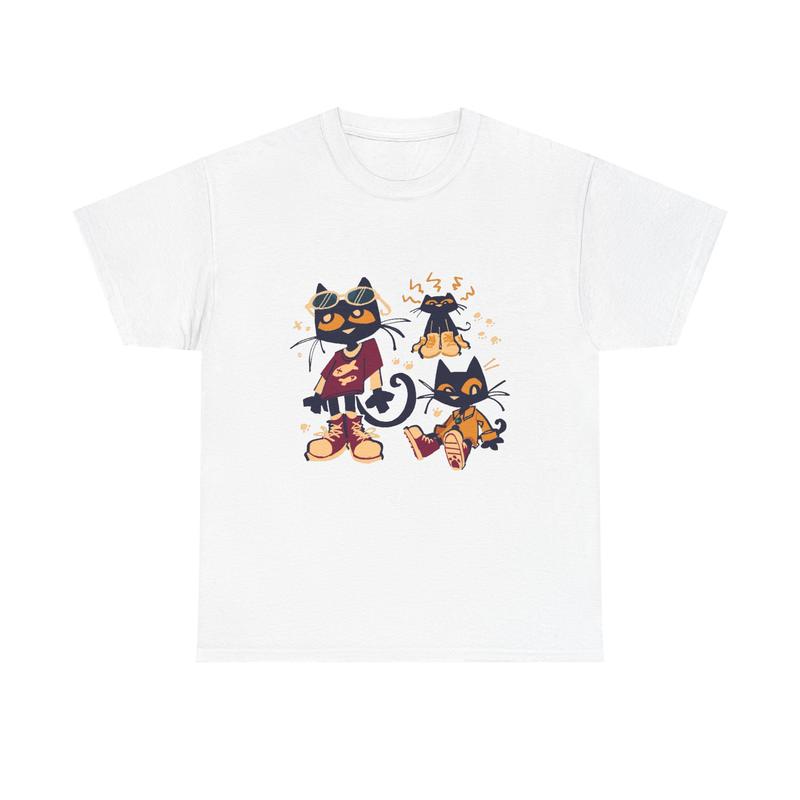 Pete the Cat Cartoon Funny Unisex T-Shirt
