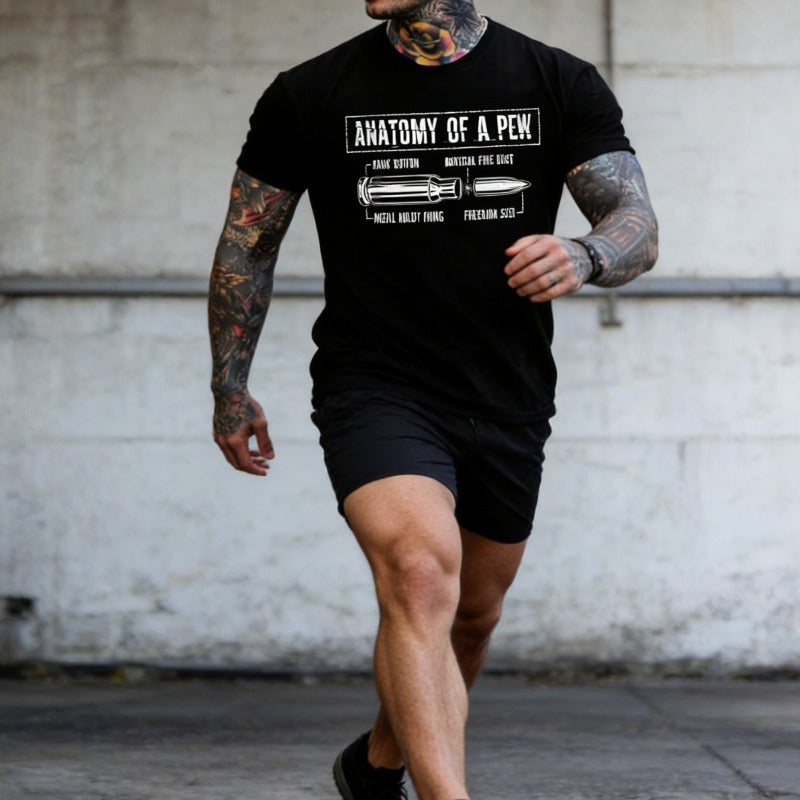 Anatomy of a Pew Funny Gun Humor T-Shirt