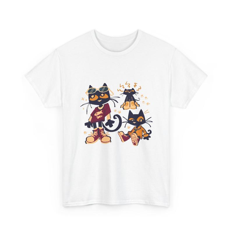 Pete the Cat Cartoon Funny Unisex T-Shirt