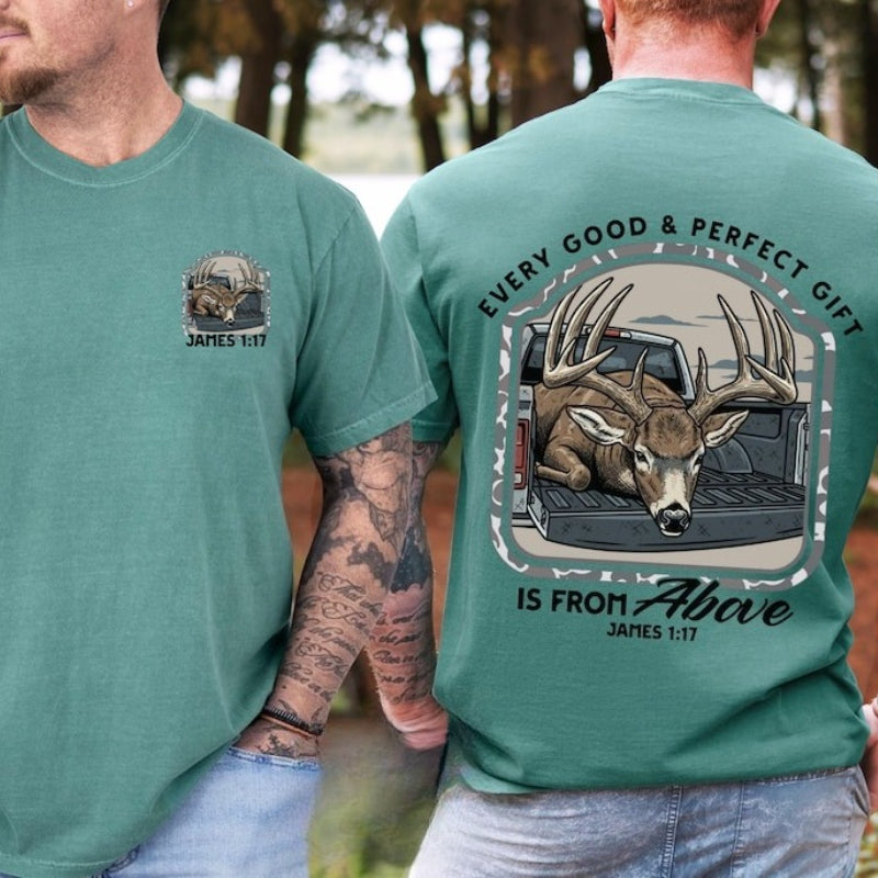 Christian Deer Hunter Bible Verse Unisex T-Shirt 