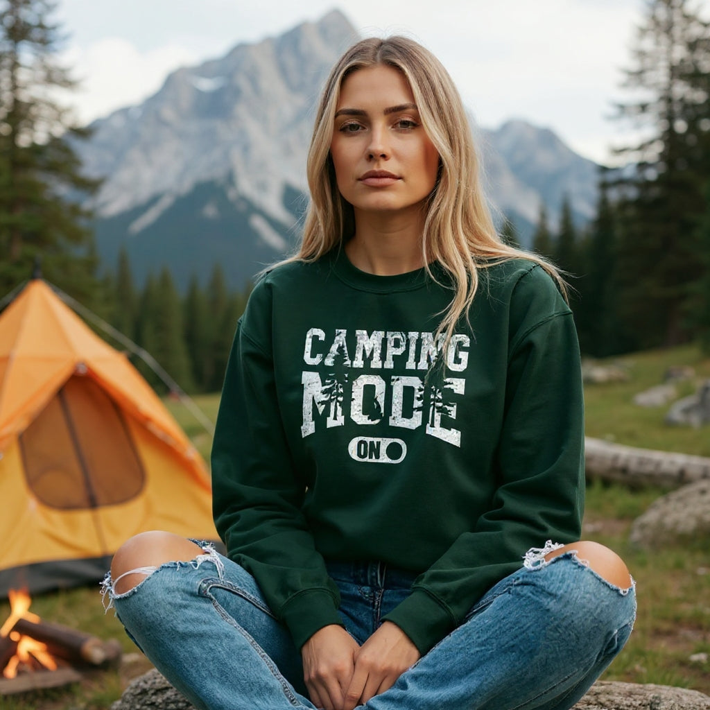 Camping Hiking Adventure Unisex Sweatshirt 