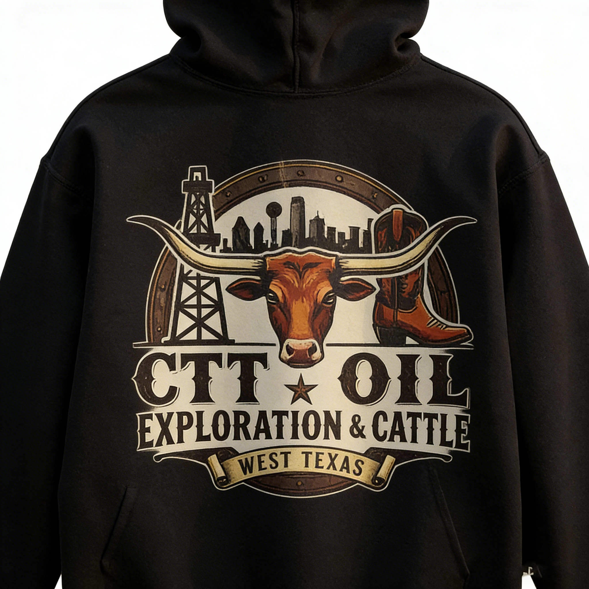 CTT Oil Exploration &amp; Cattle Hoodie