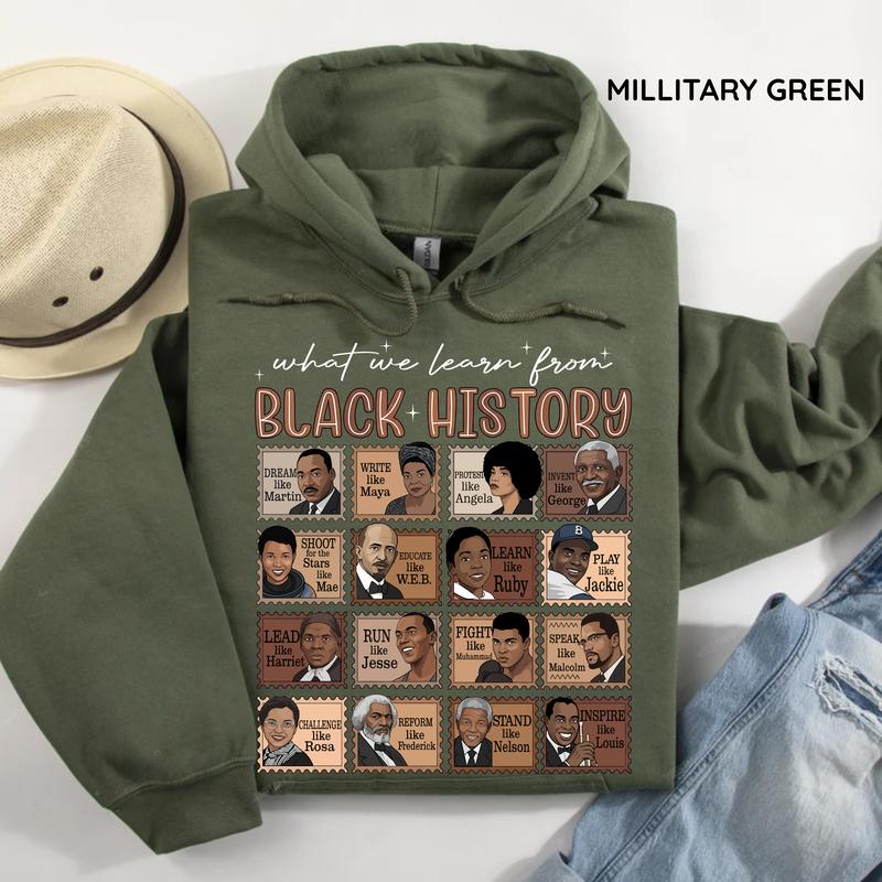 What We Learn From Black History Gildan Hoodie