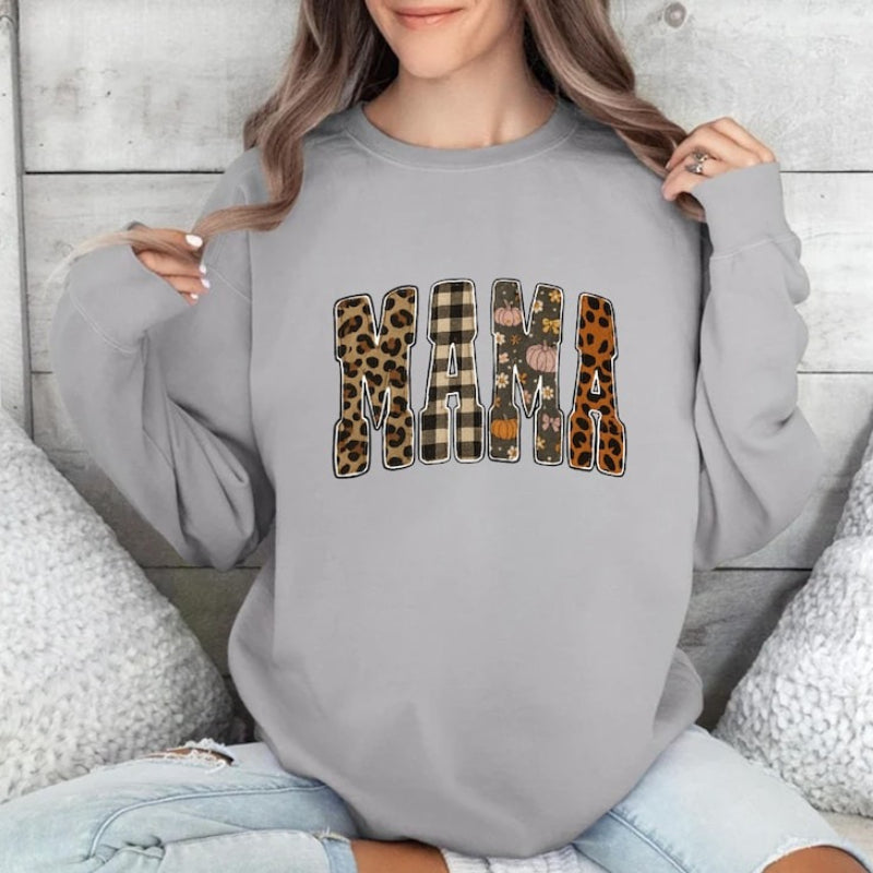 Mama Spring Fall Sweatshirt Mother's Day Gift 